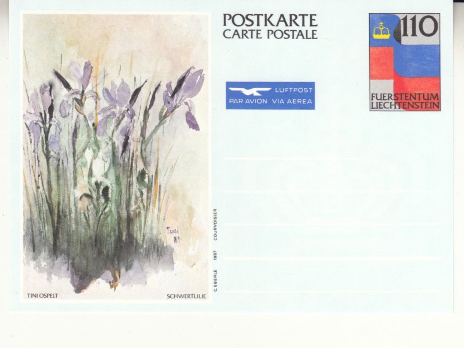 Alle Briefmarken: FL Ganzsachen LBK 86, 3 Karten – Gebraucht aus Bürglen TG von StampGraf 1