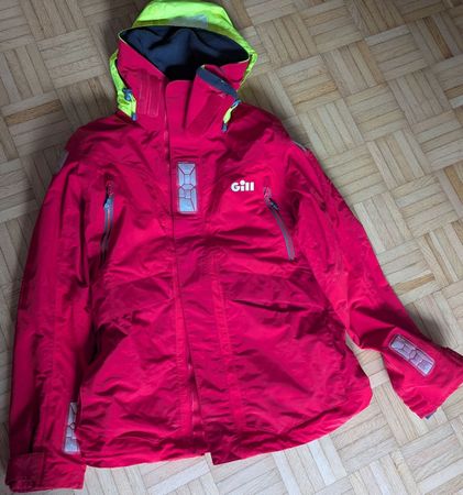 GILL OS2 Offshore Segeljacke, Rot, Grösse M, gebraucht