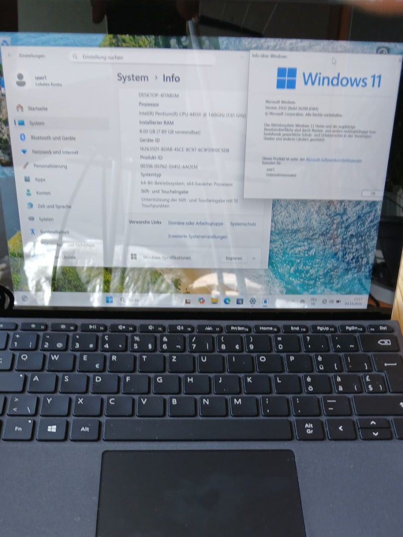 Microsoft Tablet PC: Surface Go Consumer Model 1824  UEFI: 1.0.38 – Gebraucht aus Zürich von sebime0