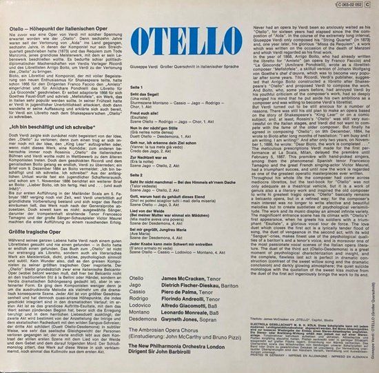 Schallplatten: Verdi - Otello (LP, Barbirolli) – Gebraucht aus Grüningen von azulamarillo_vinyl 1