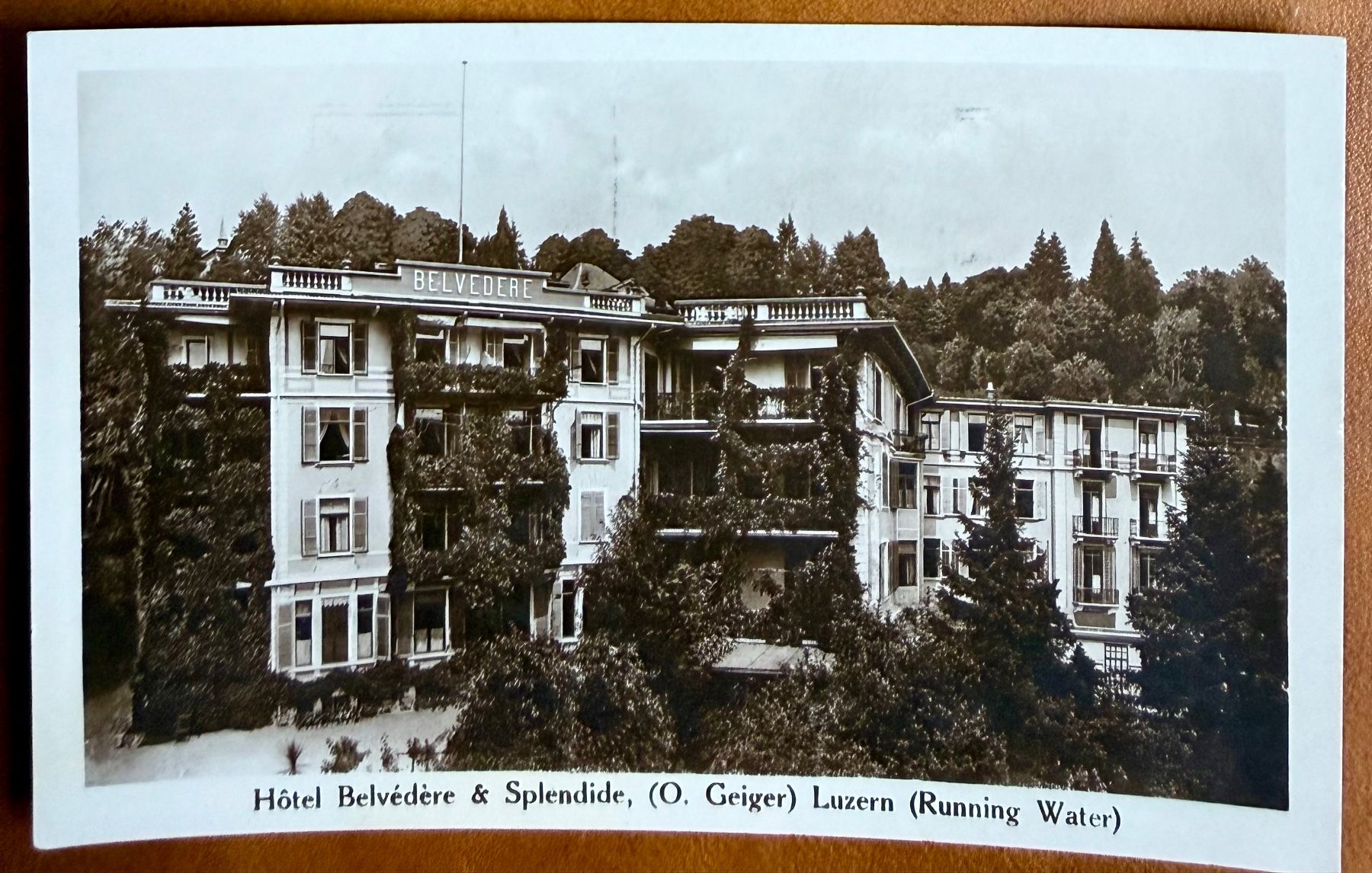 Cartes postales: Luzern - Hôtel Belvédère & Splendide 1929 – D'occasion à Lutry par Ediego