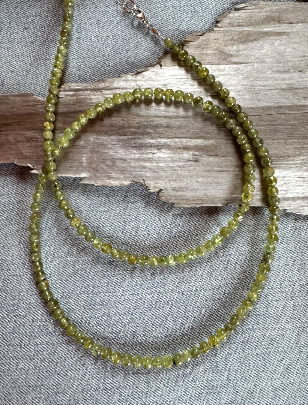 Ketten: Peridot. Olivin   Top Halskette!!     extra    feine Form – Neu und originalverpackt aus Leuggern von gemshow 4