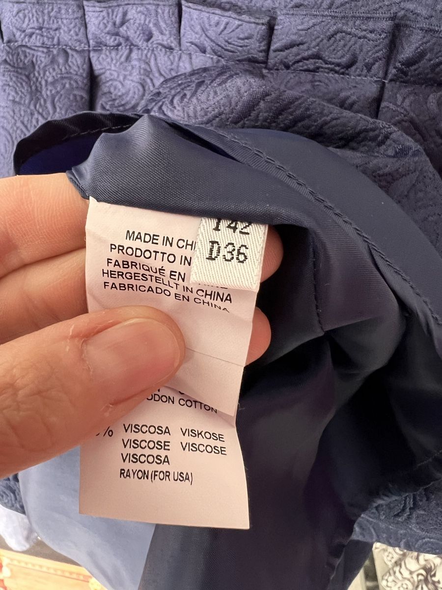 Blugirl Vestiti: Kleid Blugirl, Gr. 36, dunkelblau  – Usato da Solothurn venduto da Brini06 4