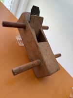 Zwiemandl oder Kletschhobel, Antik, schön wurmstichig