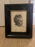 Beethoven Portrait Charcoal Drawing, 1930s