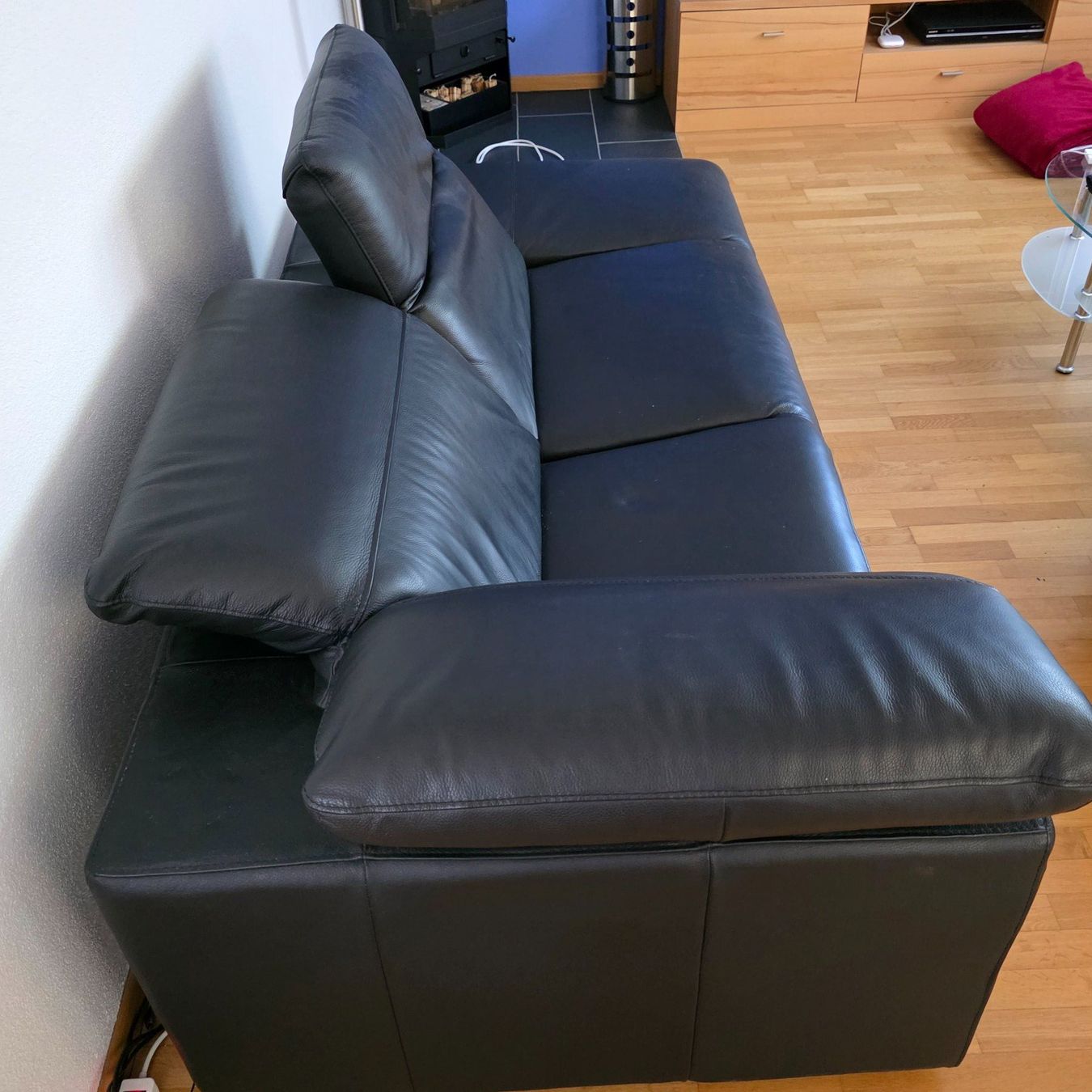 Sofas: Sofa Leder Schwarz – D'occasion à Islikon par silvanmario 4