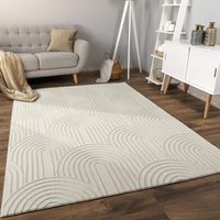 -50% 🔥‼️ NEU Moderner Teppich Wohnzimmer XXL 200x280 Creme
