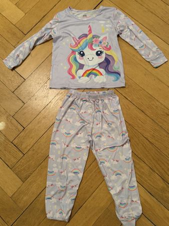 Kinder Pyjama Einhorn Grösse 110