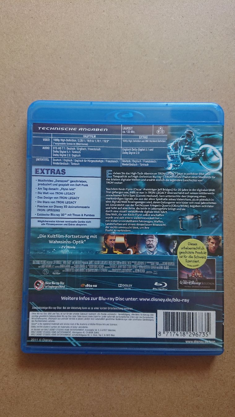 Tous les DVDs: TRON Legacy Blu-ray  – D'occasion à Chur par FreakofRarity 1