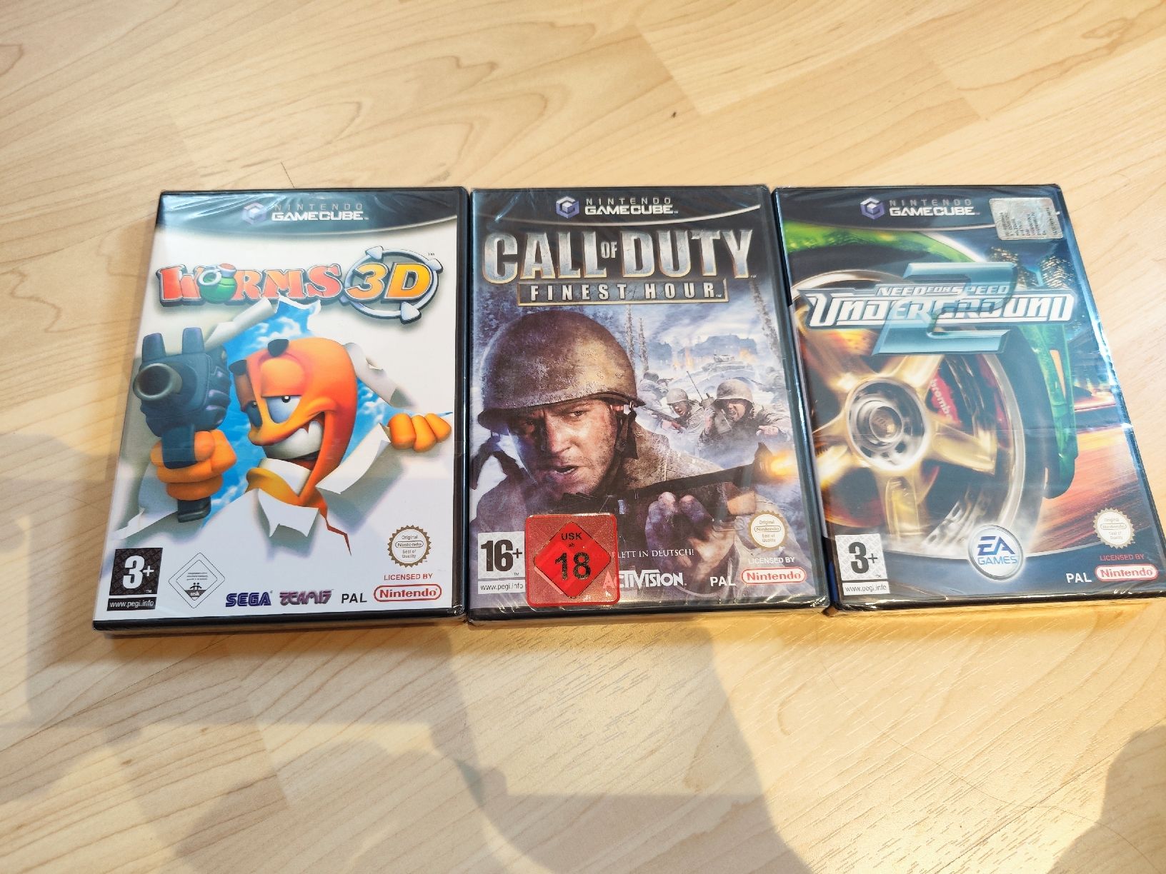 Nintendo Giochi: 3 Gamecube Spiele OVP Sealed: Worms, CoD, NFS – Nuovo e nell'imballaggio originale da Dinhard venduto da seuzacher