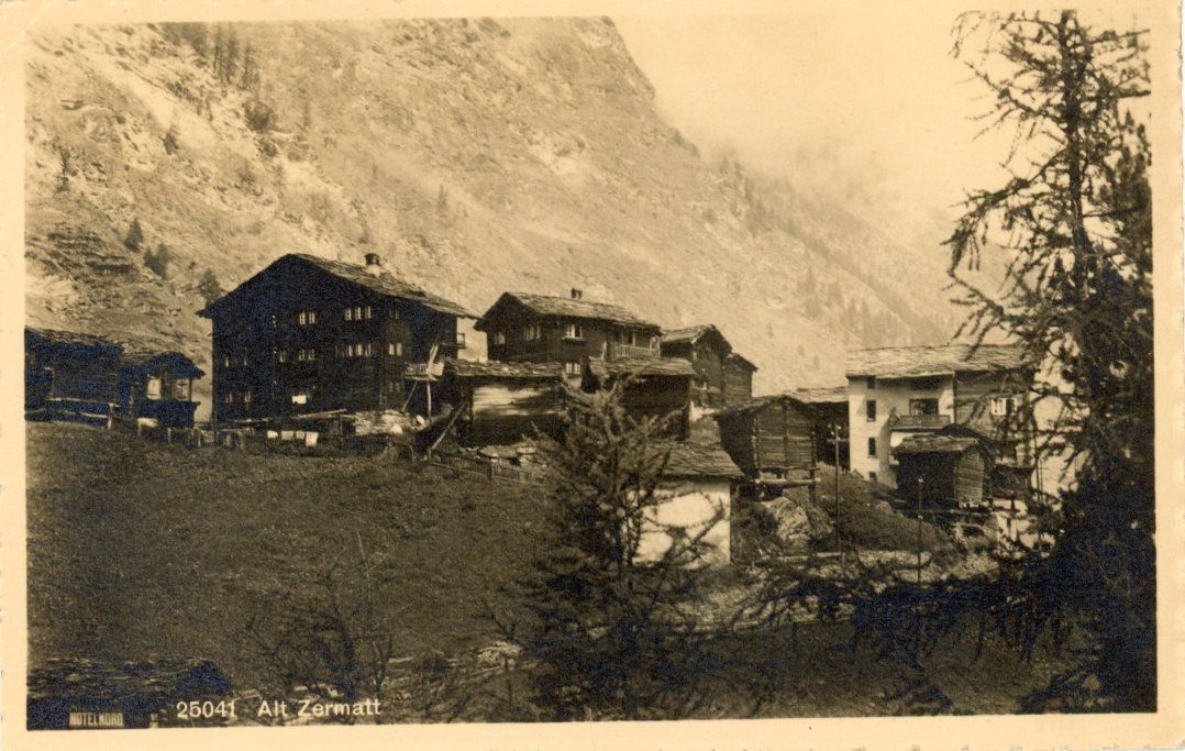 Cartoline postali: Zermatt   VS  -  ALT - ZERMATT         um 1946 – Usato da Brig venduto da Valcards54