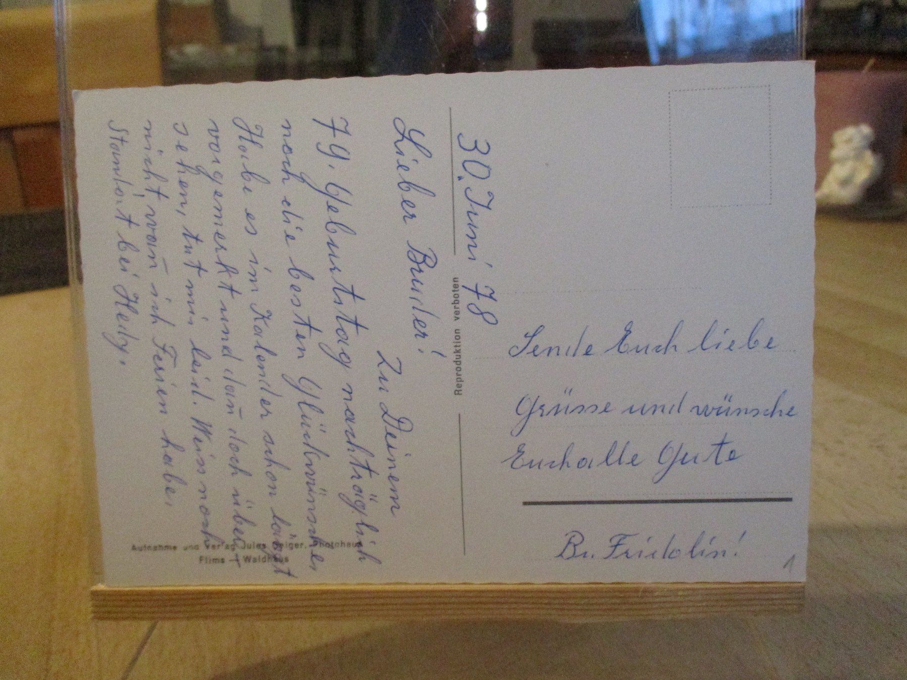 Ansichtskarten: Kloster Disentis Muster Postkarte  3 – Gebraucht aus Felsberg von sanwill 1