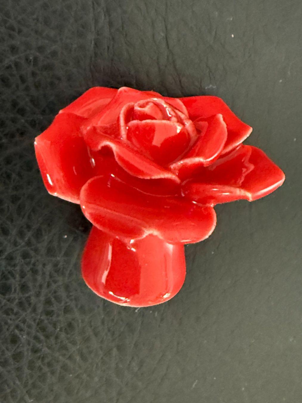 Ferramenta: MÖBELKNOPF  Porzellan Rose rot – Nuovo (secondo la descrizione) da Subingen venduto da ArtBead 1