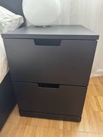 IKEA Nordli Nachttisch-Kommode Schwarz