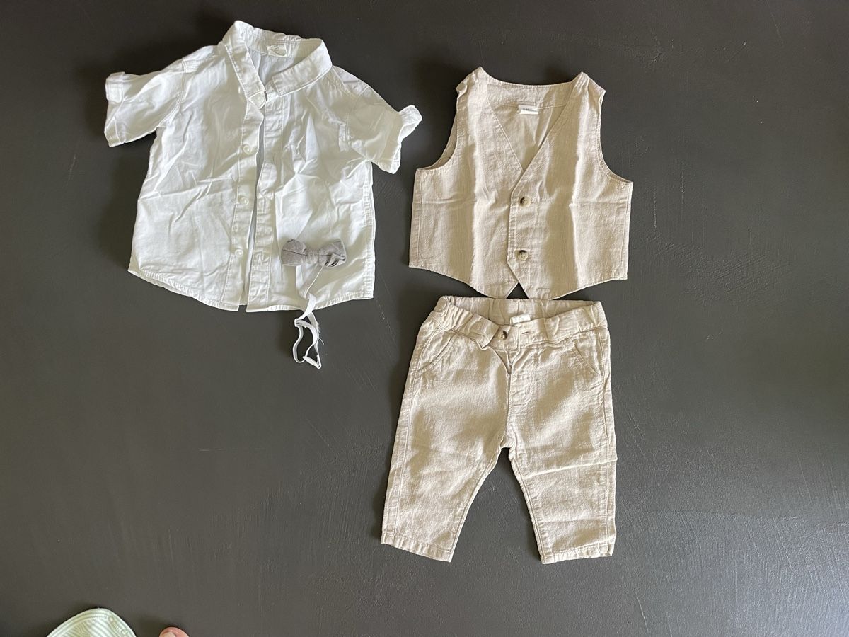 H&M Lotti & Set di vestiti: H&M Set aus Leinen Gr 68 – Usato da Maienfeld venduto da viola93