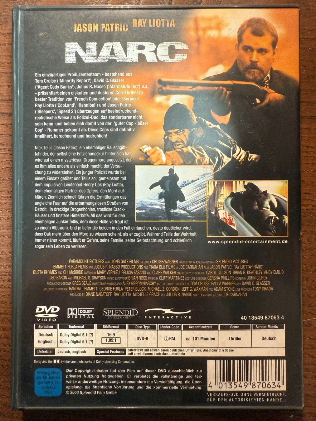 Tutti i DVDs: Narc (2002) – Usato da Zürich venduto da FilmFreunde 1