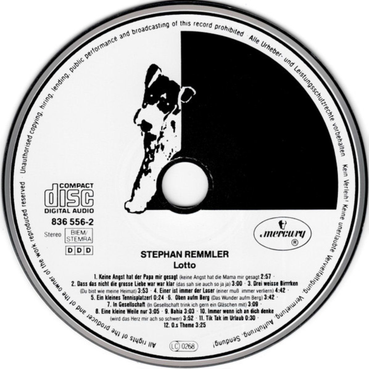 CD: Stephan Remmler - Lotto (Trio) – Usato da Brunnen venduto da Barfly5 2