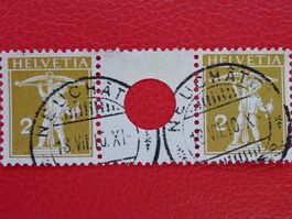 KEHRDRUCK 1910, S2 Voll-Stempel: NEUCHATEL, Kat: 220.-+
