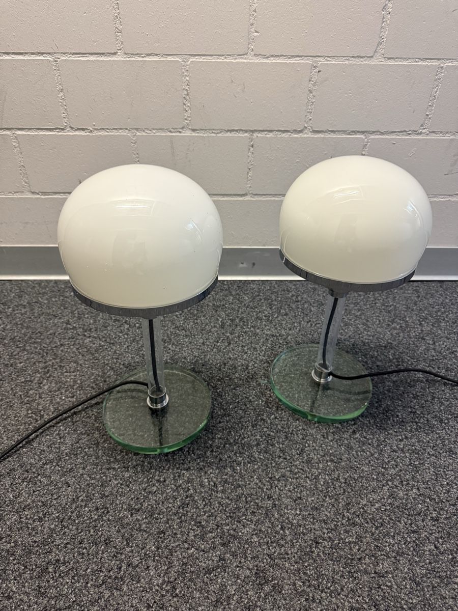 Lampade: Tischlampe Bauhaus  Glas Chrom – Usato da Bern venduto da Delamer 1