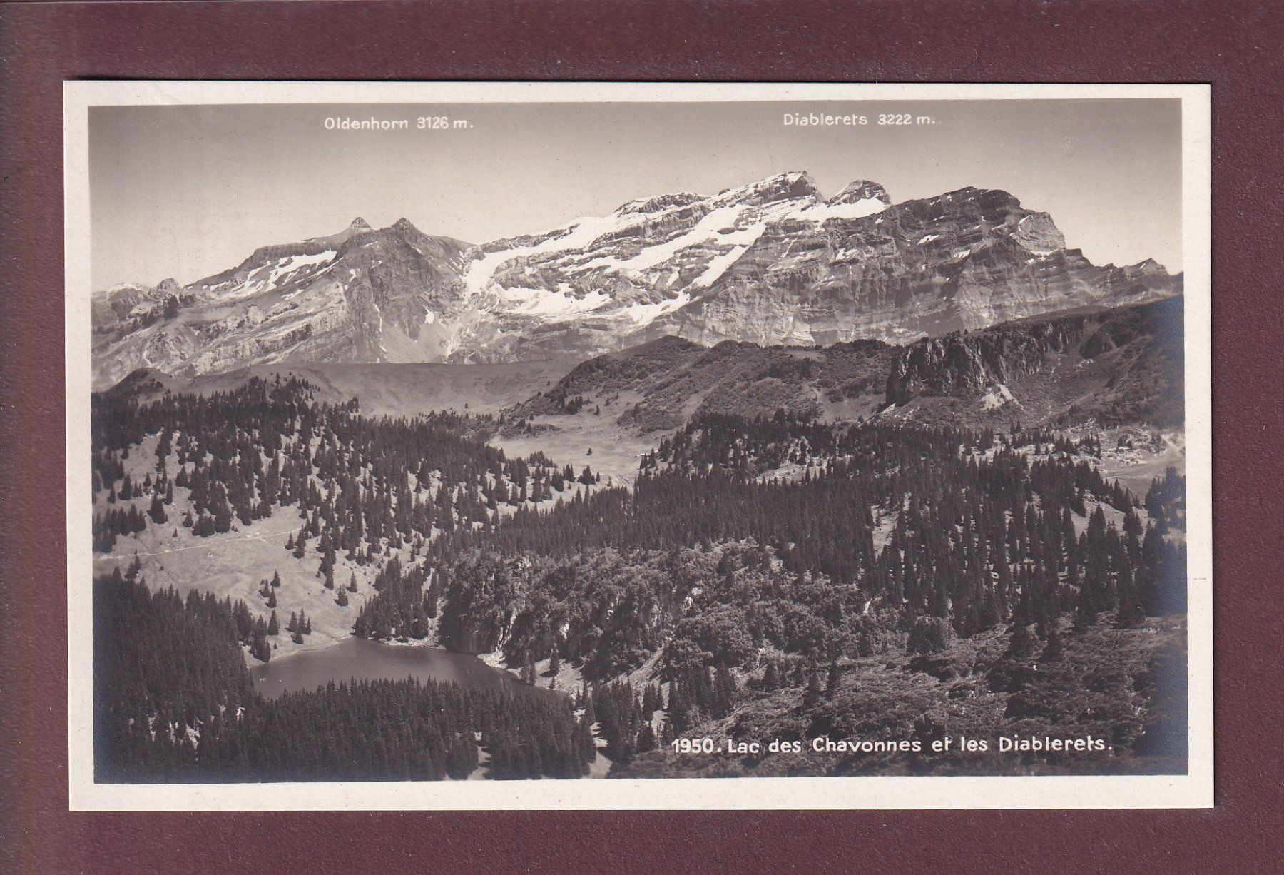 Ansichtskarten: LAC DES CHAVONNES - Diablerets – Gebraucht aus Pully von nicecards