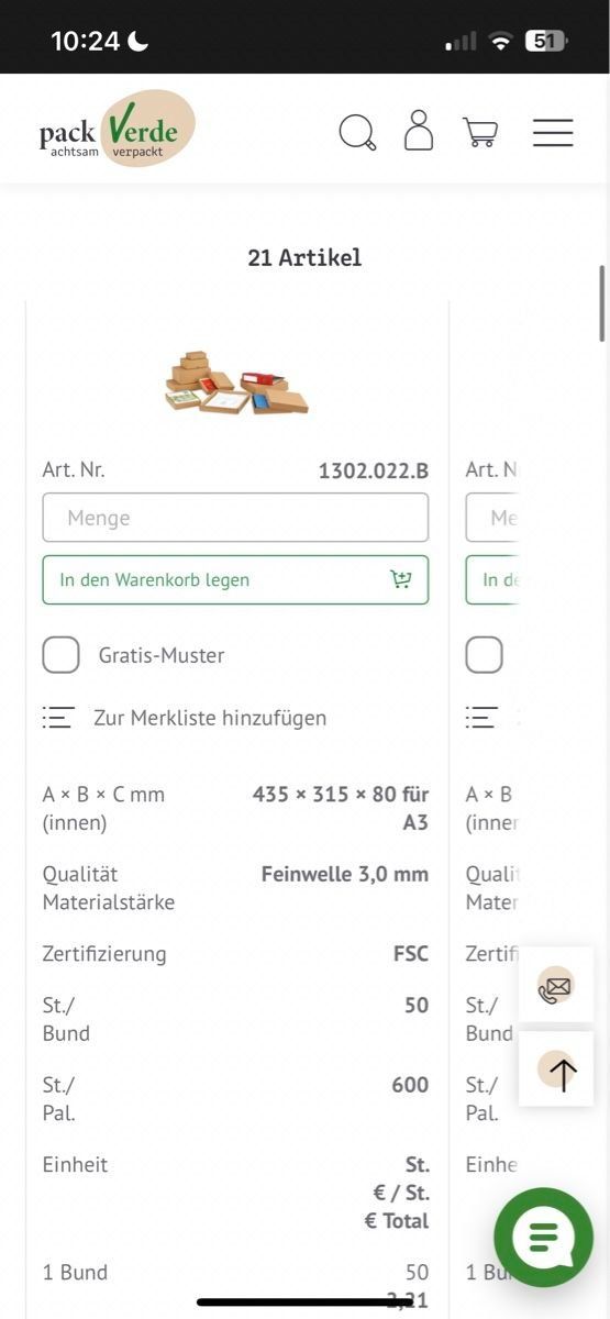 Kartons: 10 Stück Versandkartons – Neu (gemäss Beschreibung) aus Cham von Chomer.60 2