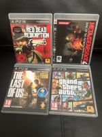 PS3 Spiele Red Dead Redemption, GTA V, Metal Gear Solid