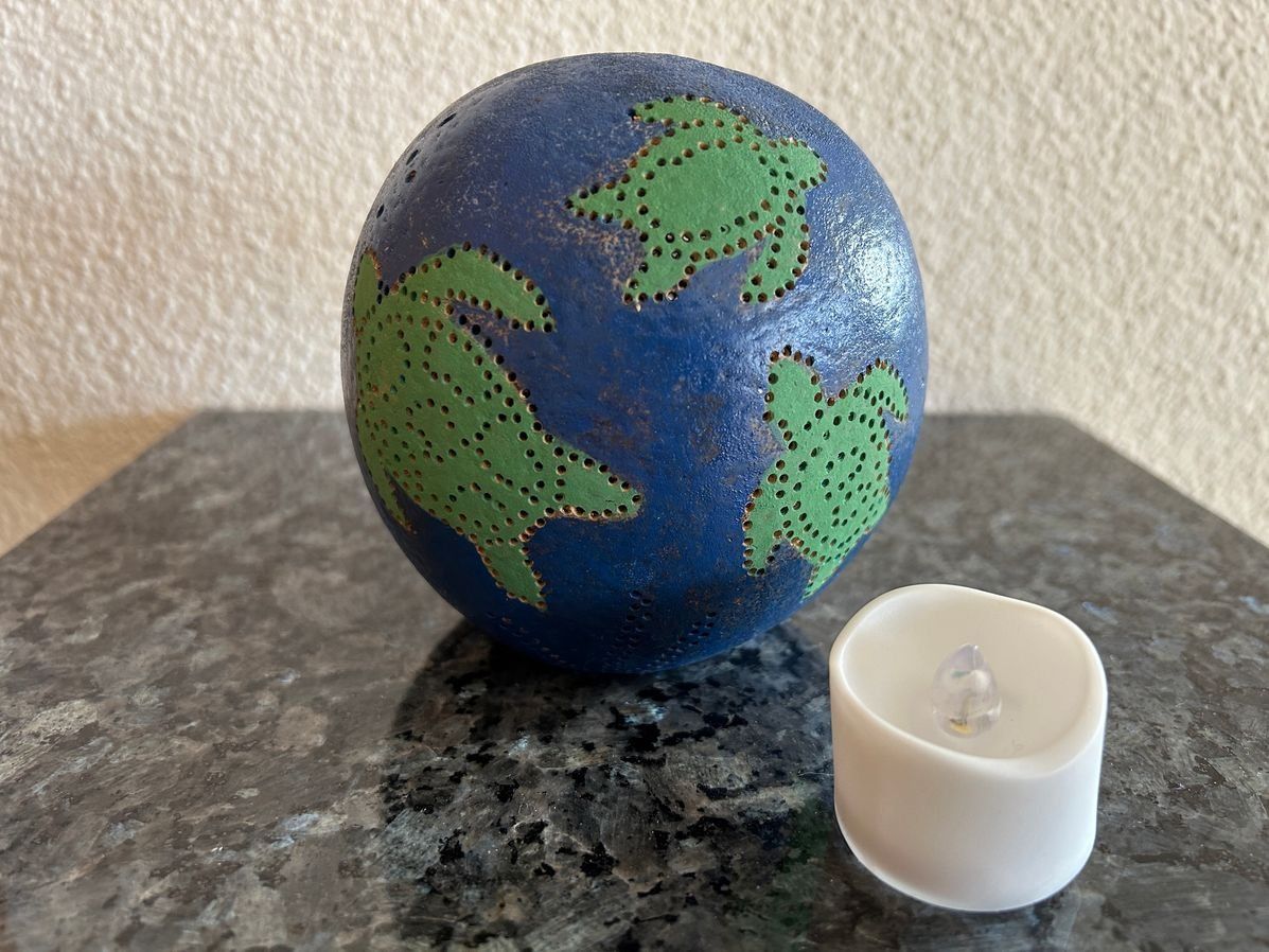 Lampade: Kalebassen Lampe, Handarbeit, – Nuovo (secondo la descrizione) da Beatenberg venduto da buy2you 1