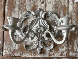Alter Wandkerzenhalter Shabby Chic