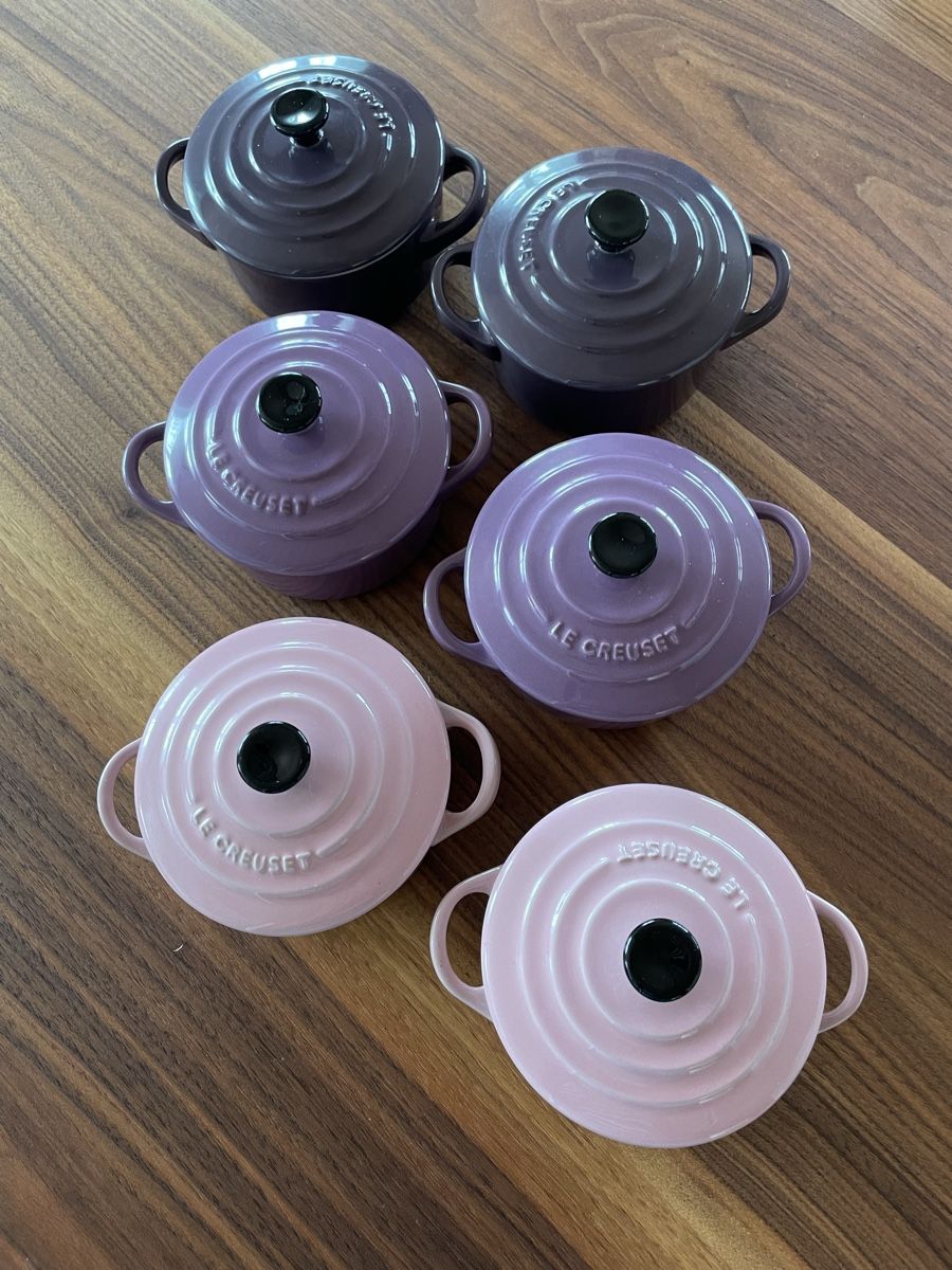 Teglie da forno: Le Creuset Cocottes 6er Set Pastellfarben – Usato da Menziken venduto da FS-Creativity 1