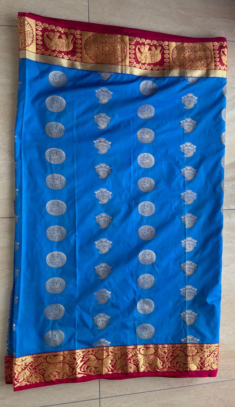Vestiti: Sari in blau/pink mit Bluse – Nuovo (secondo la descrizione) da Wichtrach venduto da Alyasahana 3
