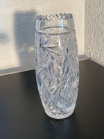 Kristall Vase, Vintage, Bleikristall, 18x6cm
