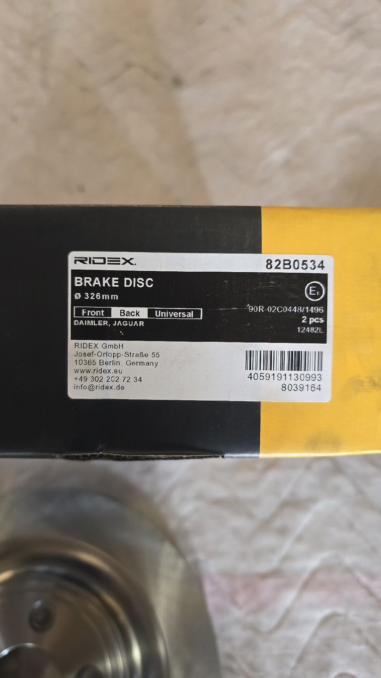 Jaguar Alle Autoersatzteile: Jaguar S-Type Bremsscheibe hinten – Neu und originalverpackt aus Recherswil von E46_Cab 2