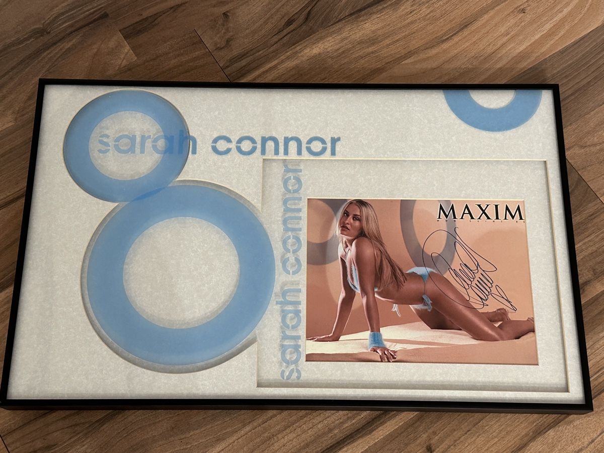 Autografi: Sarah Connor handsigniertes Foto wunderschön eingerahmt – Usato da Däniken SO venduto da cash63