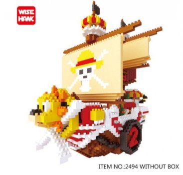 Nanoblock Kit di costruzioni: 2494 Wisehawk - Thousand Sunny (Ohne Box) – Nuovo (secondo la descrizione) da Hochdorf venduto da ruest-online