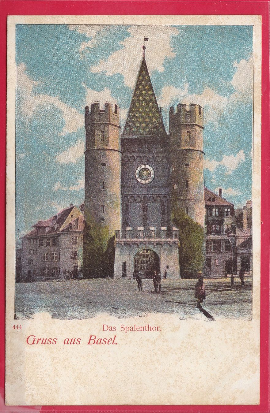 Cartoline postali: GRUSS AUS BASEL, DAS SPALENTHOR – Usato da Oberrieden venduto da Gebirgsstelze