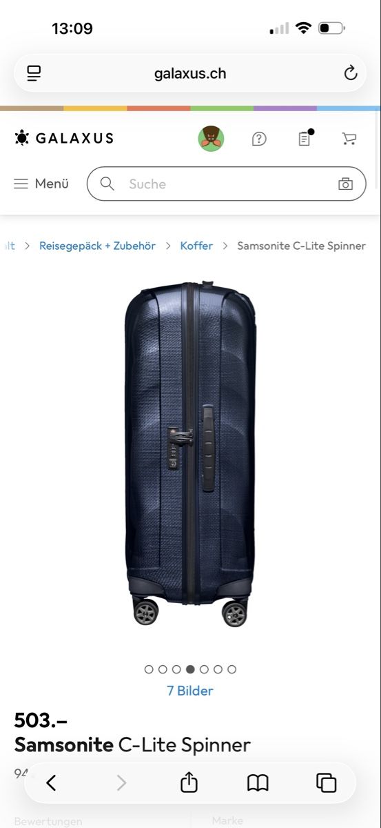 Samsonite Valigie: Samsonite C-Lite Koffer 75cm 2.5kg Blau – Usato da Zug venduto da MC2CC 2