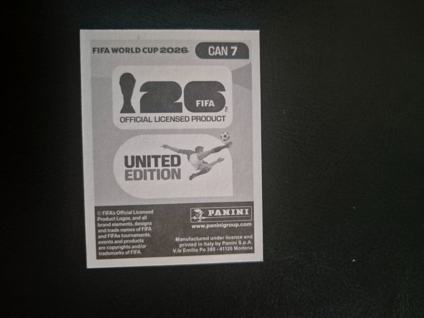 Panini Carte collezionabili: Panini WM 26 CAN 7 – Nuovo (secondo la descrizione) da Rorschacherberg venduto da AJ3108 1