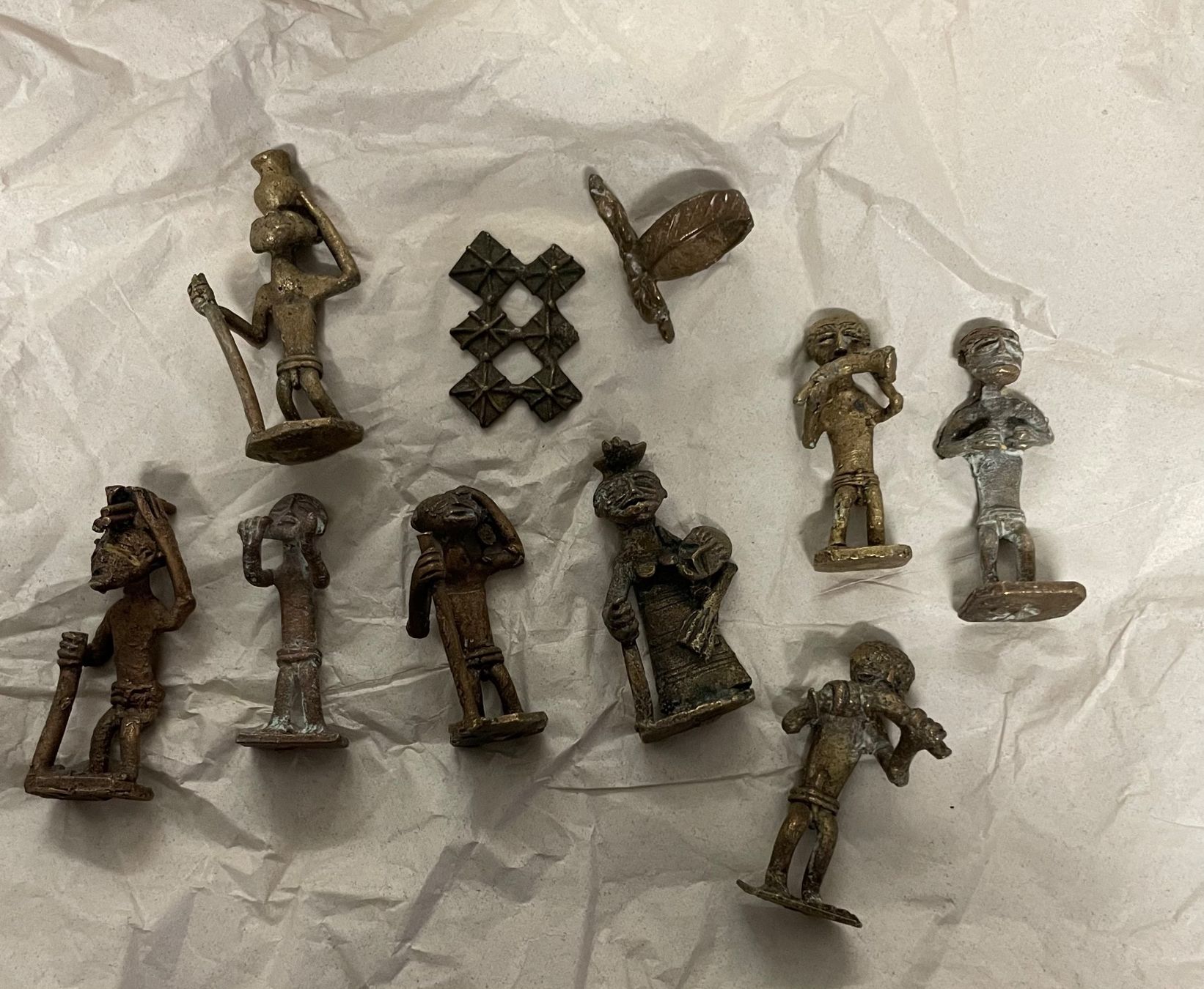 Figuren: Kleine Figuren aus Messing – Gebraucht aus Schlieren von
