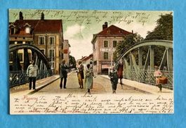 Payerne - Dorfpartie mit Brücke - Pont - 1908