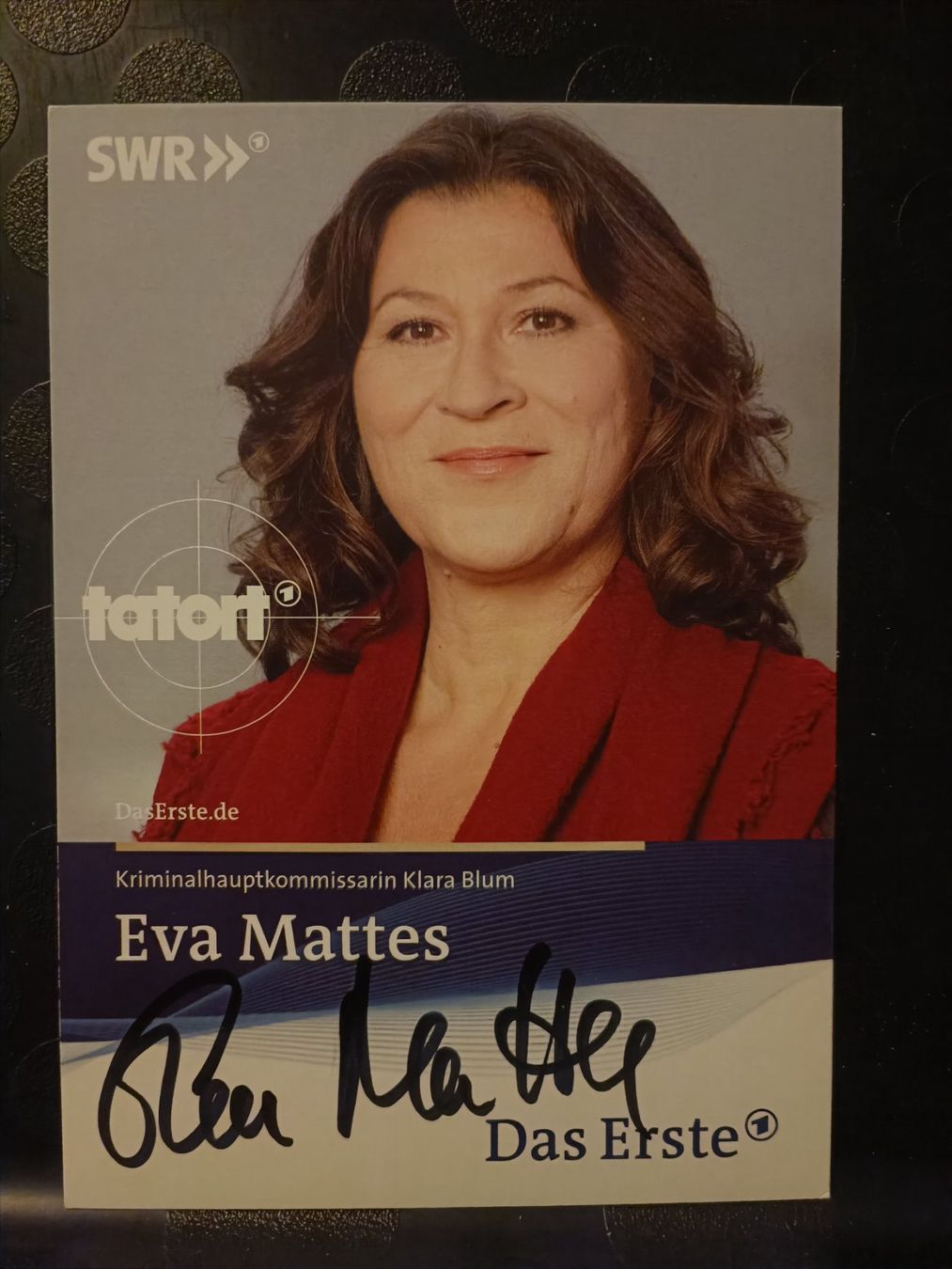 Autografi: Eva Mattes - auf Tatort Autogrammkarte – Usato da Menziken venduto da Artographs