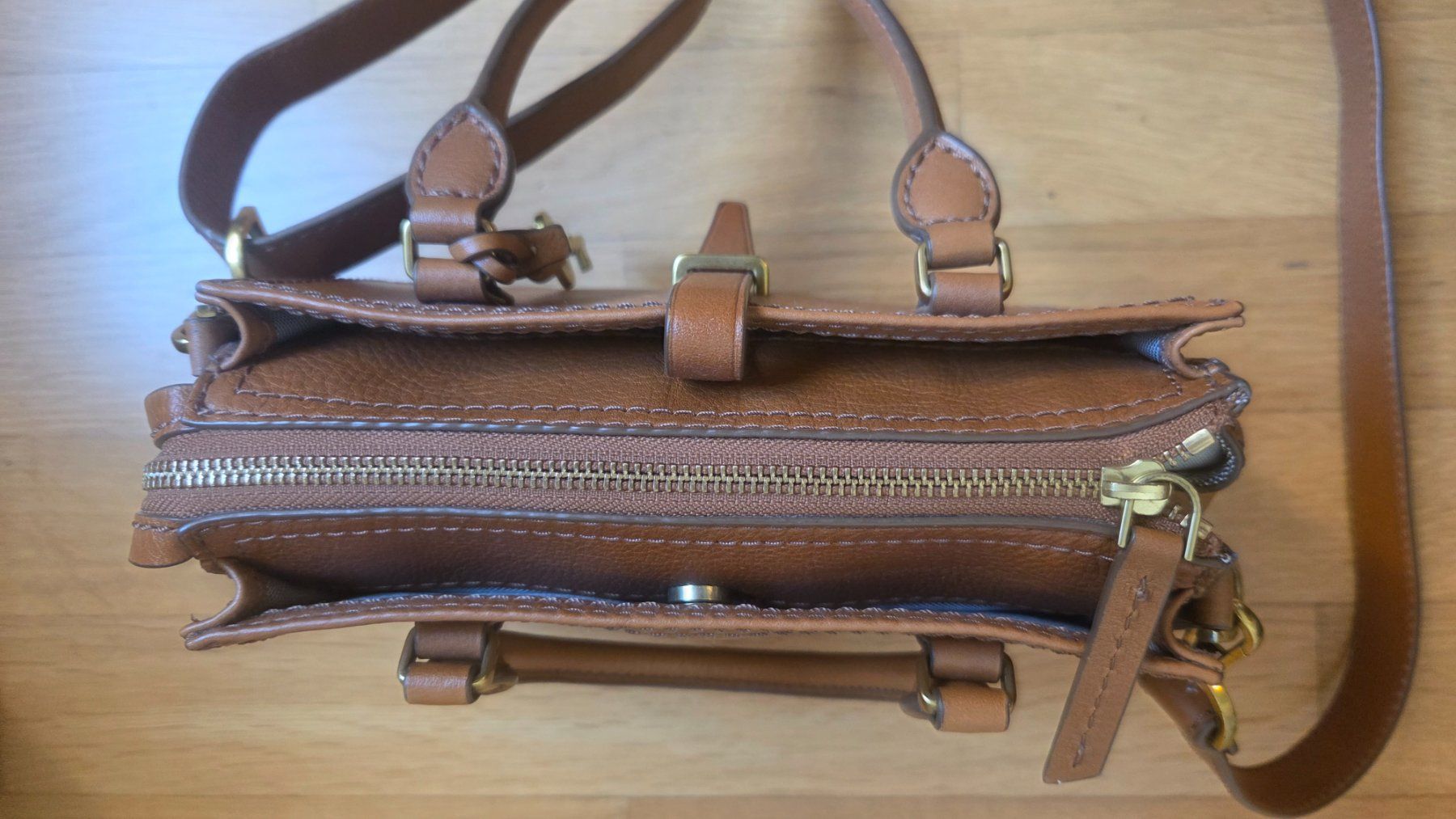 Fossil Borse da donna: Fossil Tasche Leder hellbraun – Usato da Fislisbach venduto da Maieriisli25 9