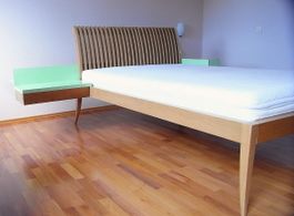 Designerbett wie Philippe Starck Unikat Handwerk, 140 × 200