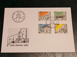 Ersttagsbrief, Pro Patria 2001, Leuk Stadt