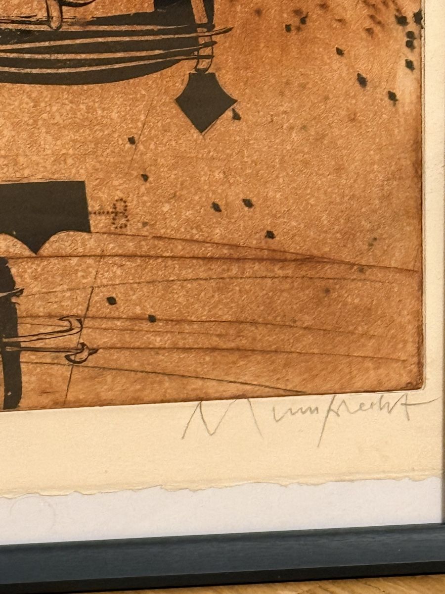 Grafiken & Lithographien: Rudolf Mumprecht -  "La pendule heureuse", 1968 – Gebraucht aus Solothurn von NUVICO 2