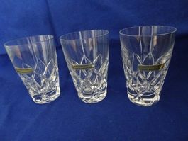 Kristallglas Weisswein-Gläser 3Stück 8,5cm hoch, Ø 5,5cm
