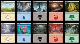 50 Basic Lands Magic the Gathering DE