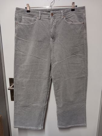 Raffaello Rossi Cordhose "Kira" Samt Stretch Gr.44, grau