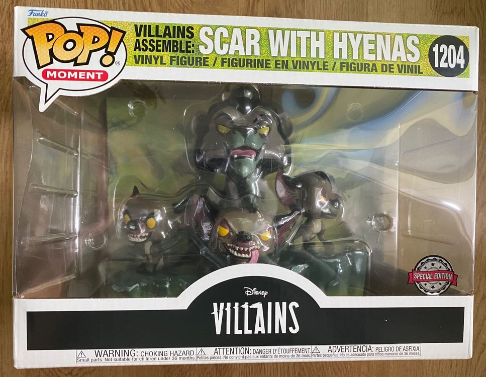 Funko Pop! Disney Villains - Scar avec les hyènes - Exclusive