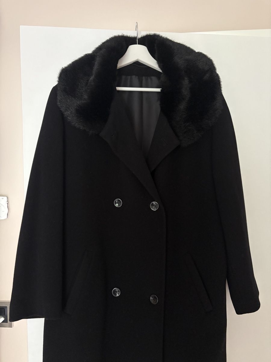 Cappotti: Vintage Black Wool Coat – Usato da Nyon venduto da My_wardrobe 1