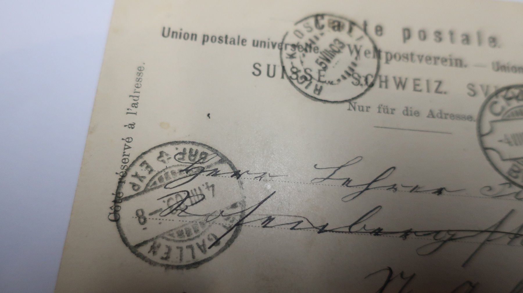 Cartoline postali: Gruss aus Chur  1903 – Usato da Cormoret venduto da Pascalll2001 6